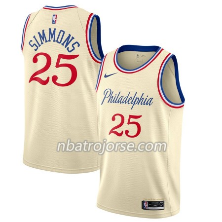 Män Philadelphia 76ers Tröja Ben Simmons 25 2019-20 Nike City Edition Swingman